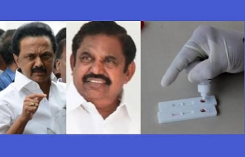 ரூ.245 மதிப்புள்ள ரேபிட் டெஸ்ட் கிட்டுக்கு ரூ.600 கொடுத்தது ஏன்? - அங்கீகாரம் இல்லாத இடைத்தரகு நிறுவனத்திடம் வாங்கியது ஏன்?- தமிழக அரசுக்கு ஸ்டாலின் கேள்வி
