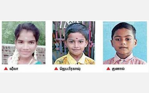 மீஞ்சூர் அருகே குளத்தில் மூழ்கி 2 சிறுவர்கள் உட்பட 3 பேர் உயிரிழப்பு