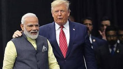 அமெரிக்க அதிபர் ட்ரம்ப், பிரதமர் மோடி : கோப்புப்படம்