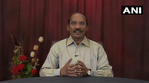 இஸ்ரோ தலைவர் கே. சிவன் பேட்டி அளித்த காட்சி | படம் : ஏஎன்ஐ