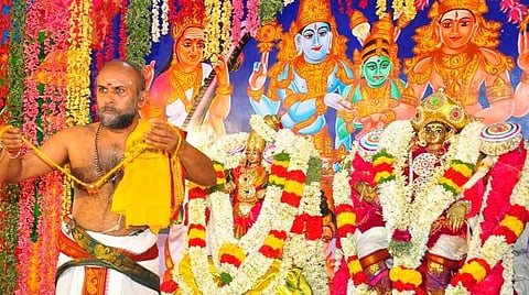 புனிதவதி அம்மையார்- பரமதத்தர் திருக்கல்யாண நிகழ்வு