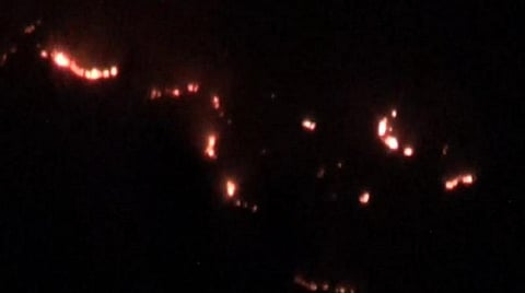 மேற்குத் தொடர்ச்சி மலையில் காட்டுத் தீ: வனத்துறையினர் விசாரணை