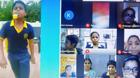 இணையத்தில் பள்ளி விளையாட்டு விழா: மாணவர்களை உற்சாகப்படுத்தி அசத்திய மதுரை பள்ளி