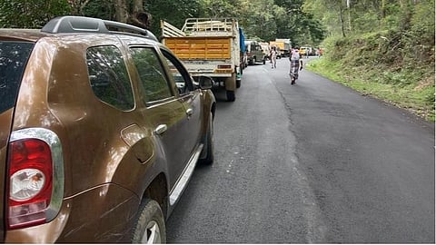 கொடைக்கானல் மலைப்பகுதியில் தொடர் மழை: சாலையின் குறுக்கே விழுந்த மரங்களால் போக்குவரத்து பாதிப்பு  