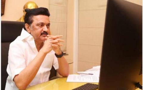 கருணாநிதி நினைவு தினத்தை முன்னிட்டு சர்வதேச இணையவழி மாரத்தான் போட்டி: திமுக தலைவர் மு.க.ஸ்டாலின் தொடங்கி வைத்தார்