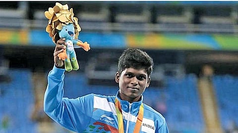 தமிழக தடகள வீரர் மாரியப்பன் தங்க வேலு : கோப்புப்படம்