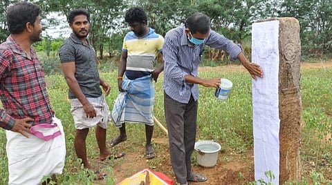 சிவகங்கை அருகே 16-ம் நூற்றாண்டு நாயக்கர் கால கல்வெட்டு கண்டுபிடிப்பு