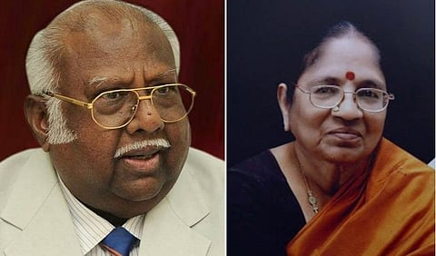நீதியரசர் ஏ.ஆர்.லெட்சுமணன், மனைவி மீனாட்சி | கோப்புப்படம்