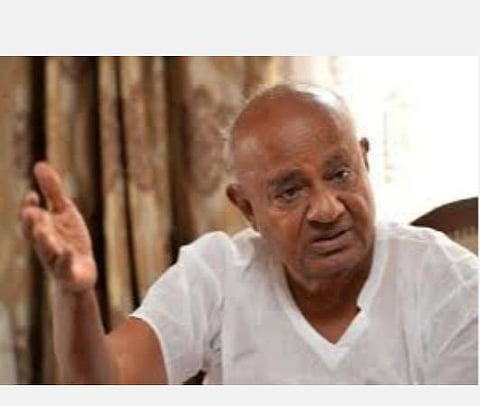 முன்னாள் பிரதமர் ஹெச்.டி.தேவகவுடா: கோப்புப் படம்.