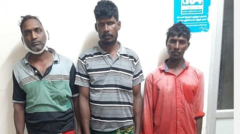 காயமடைந்த மீனவர்கள்.