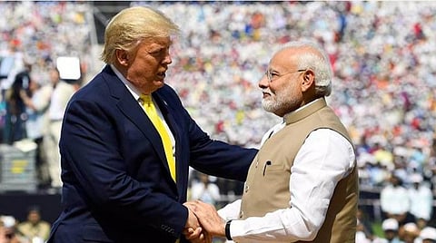 அமெரிக்க அதிபர் ட்ரம்ப், பிரதமர் மோடி : கோப்புப்படம்