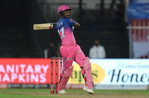ராஜஸ்தான் ராயல்ஸ் அணியின் வெற்றிக்கு முக்கியக்காரணமாக அமைந்த சஞ்சு சாம்ஸன் : படம் உதவி் ஐபிஎல் ட்வி்ட்டர்