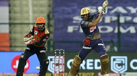 கொல்கத்தா அணிக்கு வெற்றி தேடித்தந்து ஆட்டநாயகன் விருது பெற்ற சுப்மான் கில் : படம் உதவி | ட்விட்டர்.
