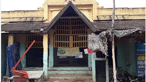 திண்டுக்கல்லில் காந்தியடிகள் தங்கிய இன்றும் பழமைமாறாமல் உள்ள பால்சாமிஅய்யர் சத்திரம்.