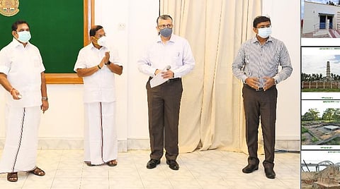 நினைவுச் சின்னங்களை திறந்து வைத்தார் முதல்வர் பழனிசாமி.