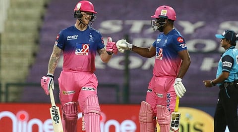 ராஜஸ்தான் அணியின் வெற்றக்கு வித்திட்ட பென் ஸ்டோக்ஸ், சாம்ஸன் கூட்டணி : படம் உதவி | ட்விட்டர்