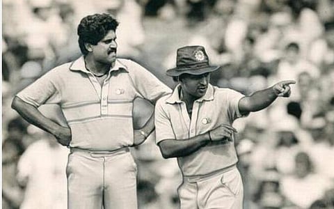 கோப்புப் படம்: கபில் தேவ், கவாஸ்கர்