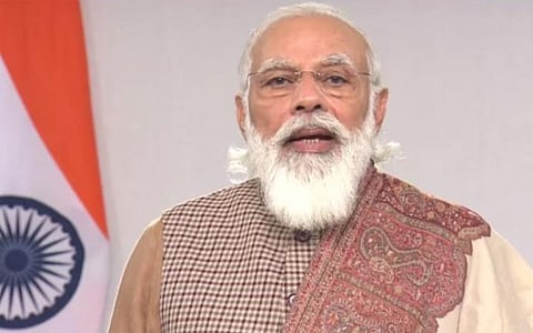 காணொலி வாயிலாக நடைபெற்ற ஐஐடி 2020 உலகளாவிய உச்சி மாநாட்டில் பிரதமர்மோடி.