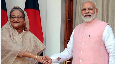 பிரதமர் மோடி, வங்கதேச பிரதமர் ஷேக் ஹசீனா | கோப்புப் படம்.