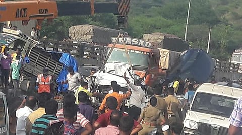 விபத்து நிகழ்ந்த இடம்.