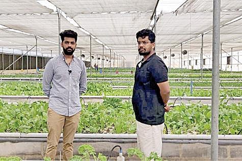 விவசாய பண்ணையில் மயங்க் குப்தா, லலித் ஜாவர்