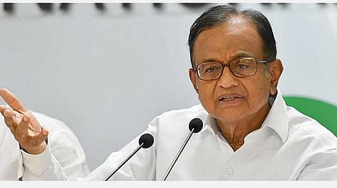 காங்கிரஸ் மூத்த தலைவர் ப.சிதம்பரம்: கோப்புப் படம்.