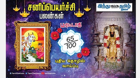 சனிப்பெயர்ச்சி பலன்கள் ; பூரட்டாதி நட்சத்திர அன்பர்களே! வீண் கவலை; சிறு மனஸ்தாபம்; கவனமிருந்தால் வெற்றி; பேச்சில் நிதானம்! 