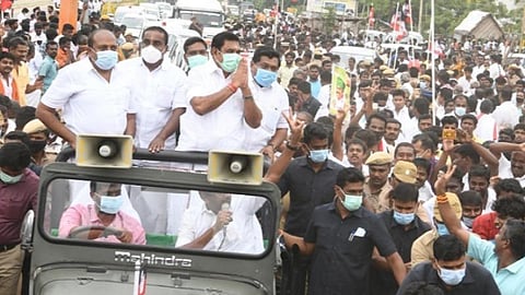 பொய்யான அறிக்கையை ஆளுநரிடம் திமுக கொடுத்துள்ளது: நெல்லையில் வரவேற்பு நிகழ்ச்சியில் முதல்வர் ஆவேசம்