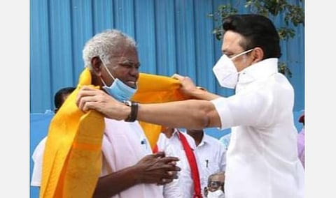 நல்லகண்ணுவின் 96-வது பிறந்த நாள்: ஸ்டாலின் நேரில் வாழ்த்து