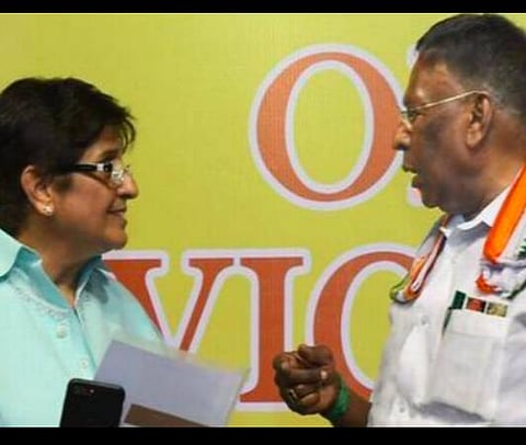 துணைநிலை ஆளுநர் கிரண்பேடி - முதல்வர் நாராயணசாமி: கோப்புப்படம்