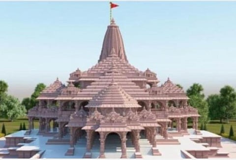 ராமர் கோயில் மாதிரிப் படம்.