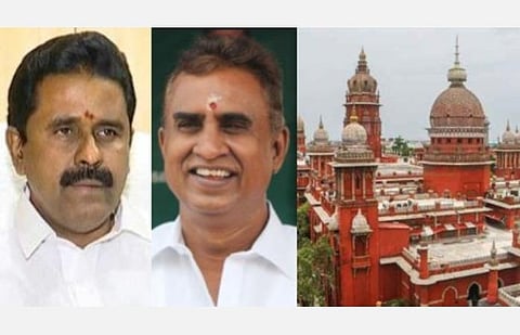 அமைச்சர்கள் எஸ்.பி.வேலுமணி, காமராஜுக்கு எதிராக திமுக தொடர்ந்த வழக்கு: மற்ற வழக்குகளுடன் சேர்த்து உயர் நீதிமன்றம் விசாரணை