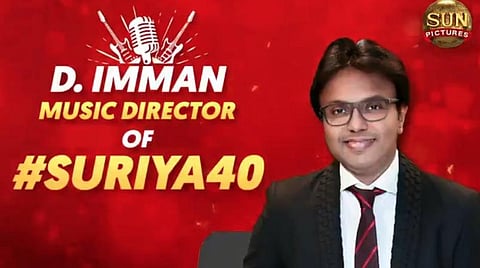 'சூர்யா 40' அப்டேட்: இசையமைப்பாளராக இமான் ஒப்பந்தம்
