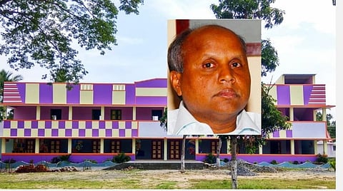 கக்கனூர் புனித சிறுமலர் உயர்நிலைப் பள்ளி | உள்படம்: சமூக ஆர்வலர் பெஞ்சமின்.