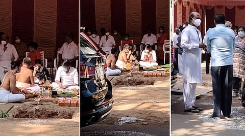 போயஸ் கார்டனில் வீடு கட்டும் தனுஷ்: பூமி பூஜையில் கலந்துகொண்ட ரஜினி