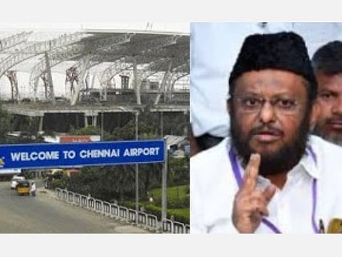 சென்னை விமான நிலையத்தில் காமராஜர், அண்ணா பெயர்கள் நீக்கம்; மக்களவையில் எம்.பி.க்கள் குரலெழுப்ப வேண்டும்: ஜவாஹிருல்லா