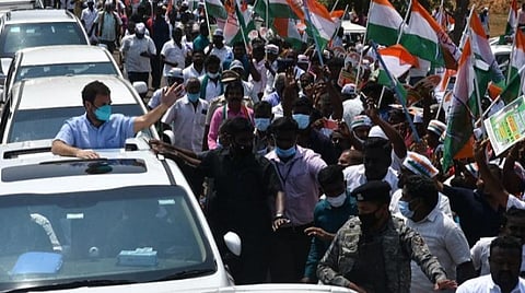 தூத்துக்குடியில் ராகுல் காந்திக்கு உற்சாக வரவேற்பு 