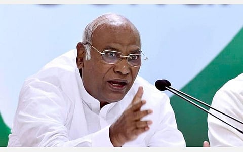 காங்கிரஸ் மூத்த தலைவர் மல்லிகார்ஜுன கார்கே : கோப்புப் படம்.