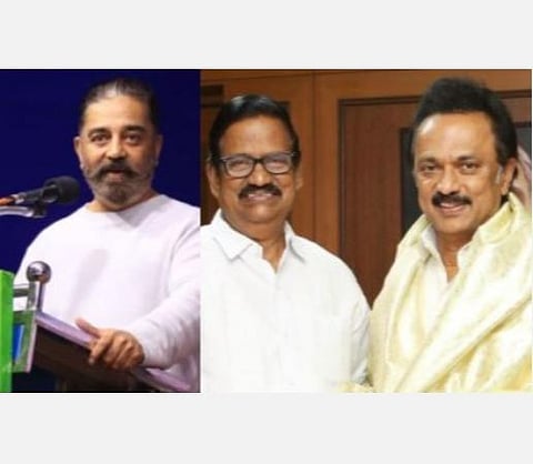 மூன்றாவது அணிக்காக என்னிடம் பேசிய காங்கிரஸ்; திமுகவிடம் தவழ்ந்துபோய் சீட் வாங்குகிறது; 6 சீட்டுக்காகப் போன கம்யூனிஸ்டுகள்: கமல் தாக்கு