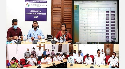 சென்னையின் 16 சட்டப்பேரவைத் தொகுதிகளுக்கான வாக்குப்பதிவு இயந்திரங்கள், வாக்குச்சாவடிகள் குலுக்கல் முறையில் தேர்வு