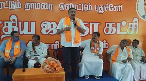 திறப்பு விழாவில் பேசிய நிர்மல்குமார் சுரானா.