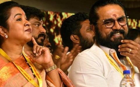 நானும், ராதிகாவும் போட்டியிடவில்லை: சமக வேட்பாளர் பட்டியலை வெளியிட்ட சரத்குமார் அறிவிப்பு