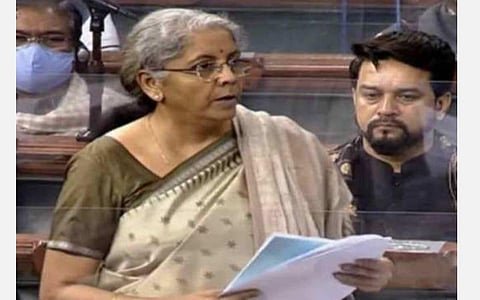 மத்திய நிதியமைச்சர் நிர்மலா சீதாராமன்: கோப்புப் படம்.