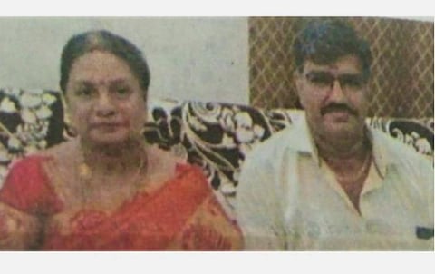கொலையுண்ட கலைவாணி, கணவர் ரவியுடன்