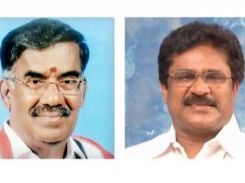அமைச்சர் வெல்லமண்டி நடராஜன் - சு.திருநாவுக்கரசர்: கோப்புப் படம்.