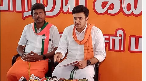 புதுச்சேரி வரலாற்றிலேயே நாராயணசாமி அரசு மிக மோசம்: தேஜஸ்வி சூர்யா விமர்சனம்  