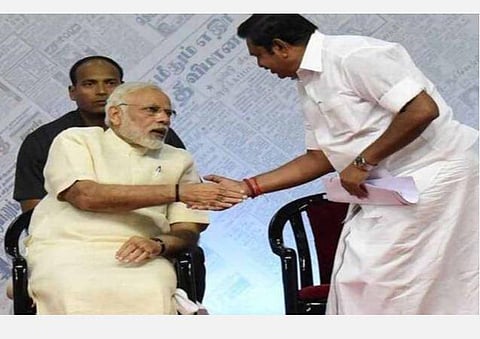 தமிழ்நாட்டுக்குத் தேவையான திட்டங்களைக் கேட்கின்ற பொழுதெல்லாம் மோடி கொடுக்கின்றார் : முதல்வர் பழனிசாமி பேச்சு