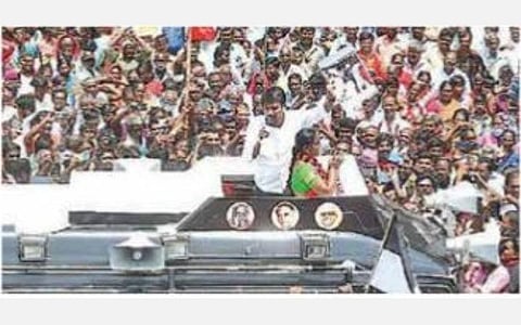பல்லடத்தில் உதயநிதி பிரச்சாரம்