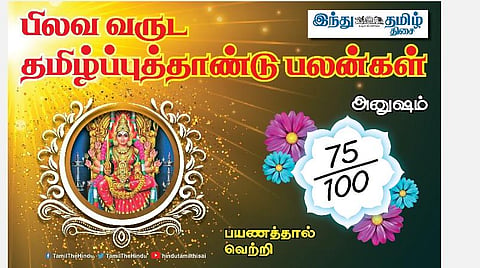 பிலவ ஆண்டு தமிழ்ப்புத்தாண்டு பலன்கள் 2021 - 2022  ; அனுஷ நட்சத்திர அன்பர்களே! காரிய வெற்றி; பண வரவு உண்டு; விரோதம் வேண்டாம்; திடீர் செலவு! 