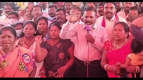 அரக்கோணம் இரட்டைக் கொலை: சென்னையில் விசிக ஆர்ப்பாட்டம்